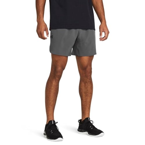 Short UA Peak Woven Under Armour gris pour vos sessions de running