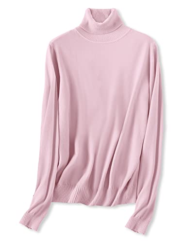 Image of SANGTREE Women's Turtleneck Sweaters Long Sleeve Pullover Tops | Breathable Lightweight Fabric| Fall Winter Fashion Outfits| Perfect for Daily,Office,Vacations,Holiday,Family Gatherings Etc.