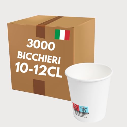 COVR Bicchieri in carta bianchi (10-12cl - 4oz / 3000 unità)