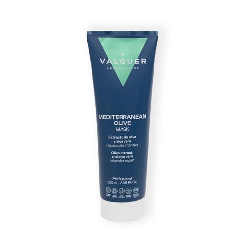 VALQUER Mascarilla Capilar Reparadora de Oliva | Hidratación Profunda y Nutritiva para Cabello Dañado y Seco | Fórmula Zero con Ingredientes Naturales | 250 ml
