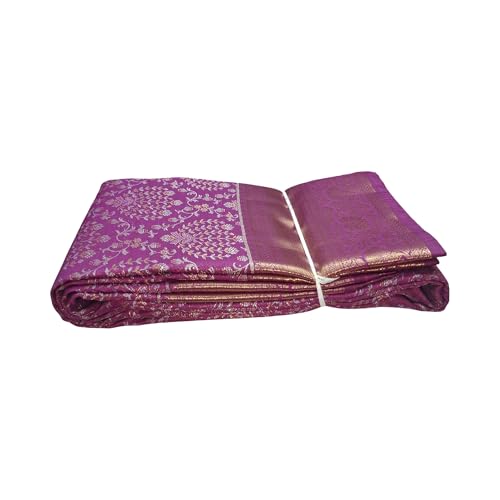 Generic gold mysore silk saree in pure silk – image 5