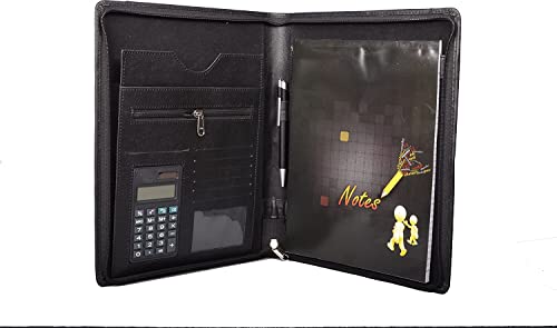 Leatherette Briefcase Folder/Document Holder (Light Black)3