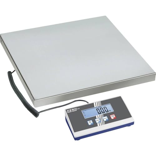 KERN Plattformwaage EOB 150K50L (Wägebereich max. 150 kg, Ablesbarkeit 50 g, Reproduzierbarkeit 50 g, Linearität 100 g, Tierwaage / Paketwaage, inkl. Arbeitsschutzhaube)