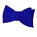 HOULIFE Mens Self Tie Bow Ties, Velvet Formal Bowtie Solid Color Adjustable Tuxedo Self-tied Bow Tie for Wedding Party Prom (Royal blue)