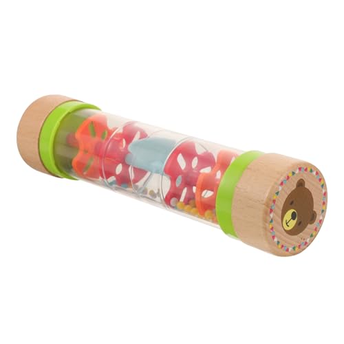 CORHAD 1個 レインフォン レインスティックガラガラ ベビーレインメーカー ミニチューブシェーカー スクイーズのおもちゃ レインボースティック プラスチック 子 雨粒