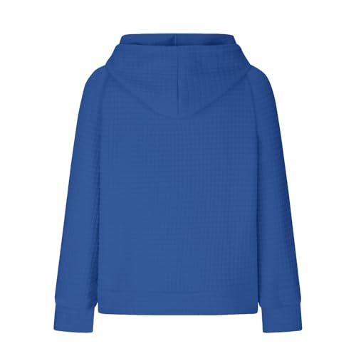 Football Hooded Sweatshirt for Women Funny Football Graphic Shirt Waffle Knit Pullover Hoodies Long Sleeve Sweatshirts3