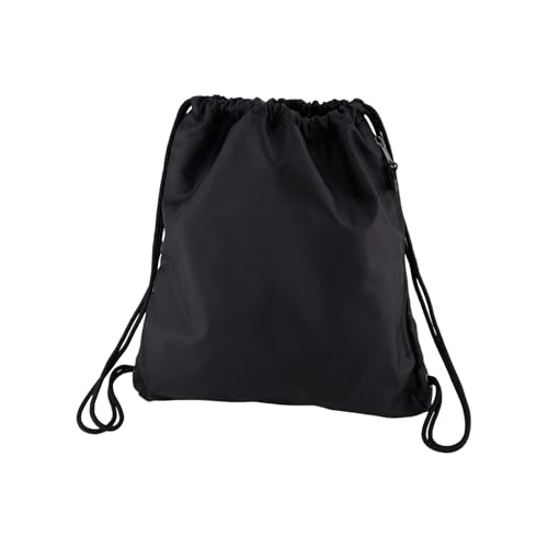 Men's Lifestyle Drawstring Bag, Side Pocket & Comfortable Straps, Black, One Size2