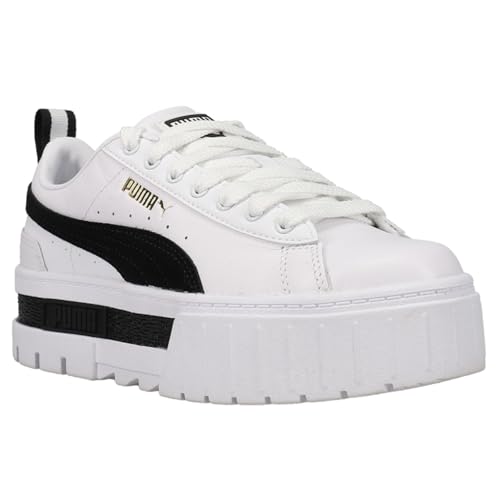 PUMA Womens Mayze Lace Up Platform Sneakers Shoes Casual - White - Size 8.5 M2