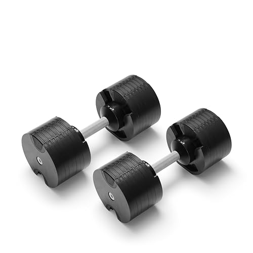 Image of NUOBELL Adjustable Dumbbell Set, 5-50 LB or 5-80 LB, Easy Twist 2024-25 Model, All-In-One Weights Set (Pair) for Home, Original Manufacturer
