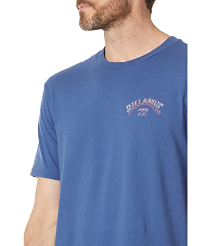 Billabong Arch Fill Short Sleeve Tee Dusty Blue Lg #TOP2