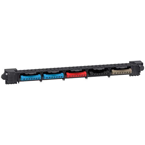 Schneider Electric - Resi9 - borniers pour coffret triphasé 24 modules - 2xbleu 1xrouge 1xnoir 1xgris - R9H24315