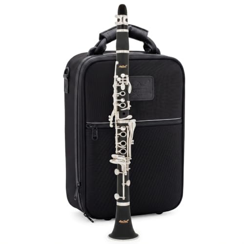 Jean Paul CL-400 Intermediate Bb Clarinet with ABS Body Synthetic Pads and Silver-Plated Keys