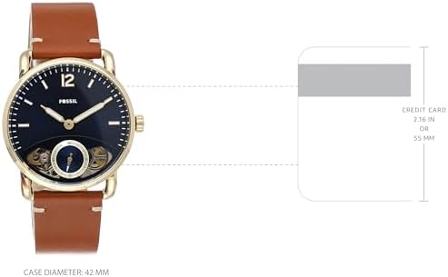 Fossil Men's Brown Casual Wrist Watch, ME1167, 42mm: Buy Online at