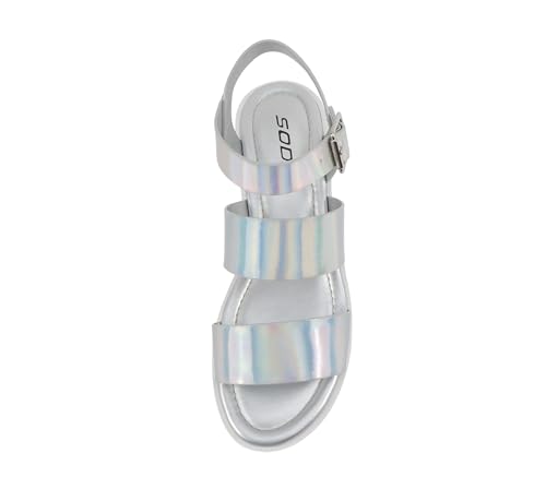 Image of Soda ACCOUNT ~ Women Open Toe Two Bands Lug sole Fashion Block Heel Sandals with Adjustable Ankle Strap