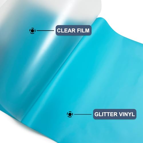 Image of Light Blue Heat Transfer Vinyl HTV Roll 12 inch x 15ft. | Easy to Cut, Weed & Transfer, Iron On Vinyl for Cricut, Silhouette Cameo & Other Craft Cutter Cutting Machine