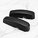 SG Store 1 pair Car Windscreen-Bulkhead Support Bracket Covers LRD604 Compatible with Land Rover Defender Support Bracket Protection Cap Covers ABS Plastic Black