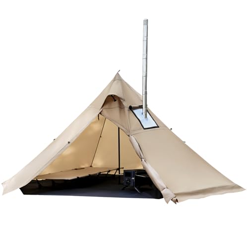 Hot Tent with Stove Jack, 1-2 Person 4 Season Lightweight...