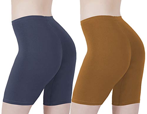 Image of Buy That Trendz Cotton Lycra Tight Fit Stretchable Cycling Shorts Womens | Shorties for Active wear /Exercise /Workout /Yoga /Gym /Cycle /Running Red Grey Combo Pack of 2