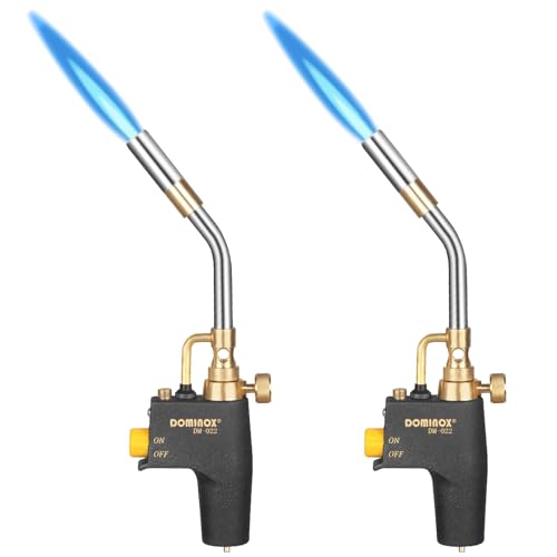 Image of High Intensity Propane Torch Head, MAPP Gas Torch | Propane Torch for Propane and MAPP Tank, Trigger Start Gas Torch for Ignition, Cooking, Brazing, Not Included Gas Tank