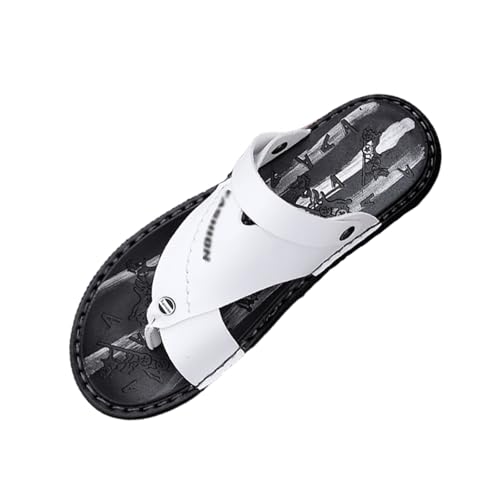 CLSQLXYJZC Men's Summer Slip-On Split Toe Bunion Corrector Sandals with Arch Support, Stylish Non- Slip Open Toe Utdoor Beach Holiday Flip Flops, for Papa Husband, Big Toes Bent Toes Pain Relief