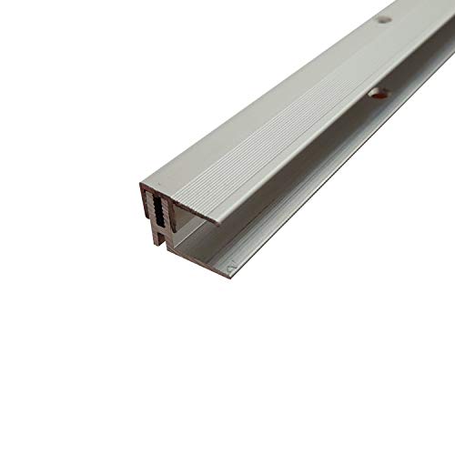 ufitec® TPL Profi MAX Profilsystem für Parkettböden - geeignet für Belagshöhen von 14 - 21 mm - ALU eloxiert (Abschlußprofil | Länge: 100 cm, Silber)
