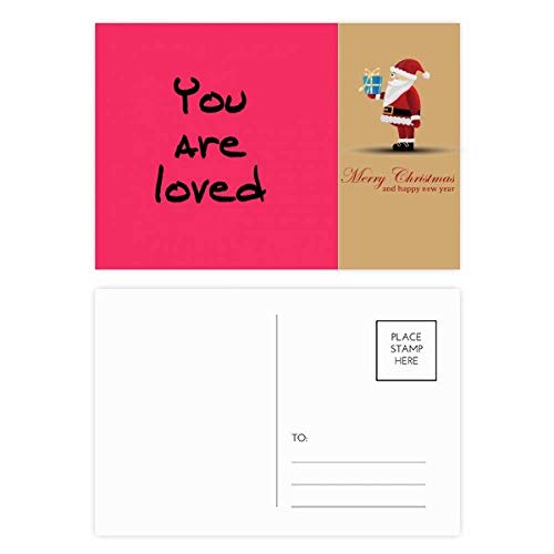 Cartes postales You are Loved Père Noël (lot de 20) pour vœux