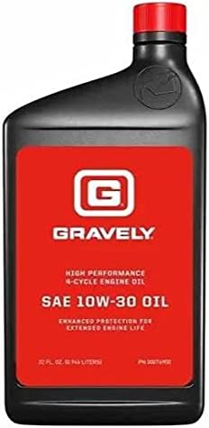 Gravely 00076900 10W30 4 ciclo de aceite de motor de cuarto de galón (paquete de 2)
