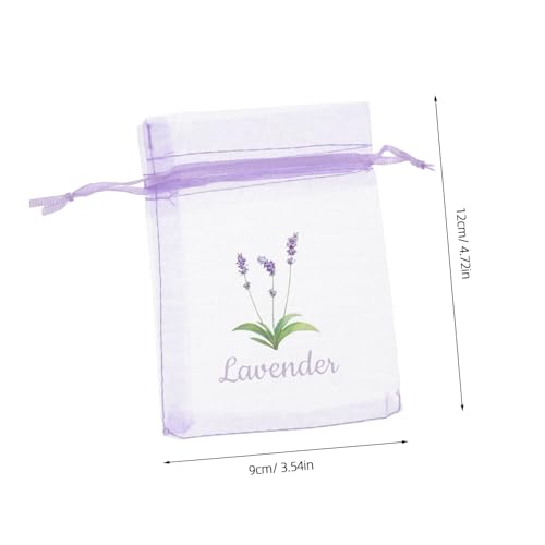 Cabilock 20 bolsas organza con cordón para almacenamiento miniatura 2