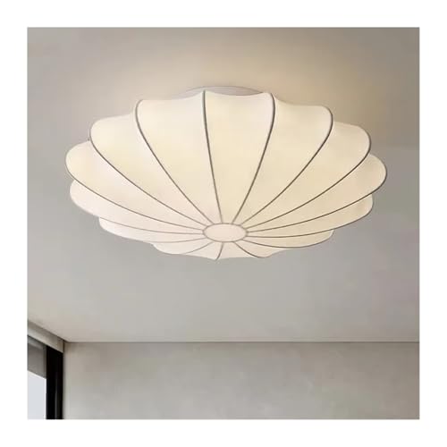 Plafonnier circulaire soie luminaire moderne salon salle à manger