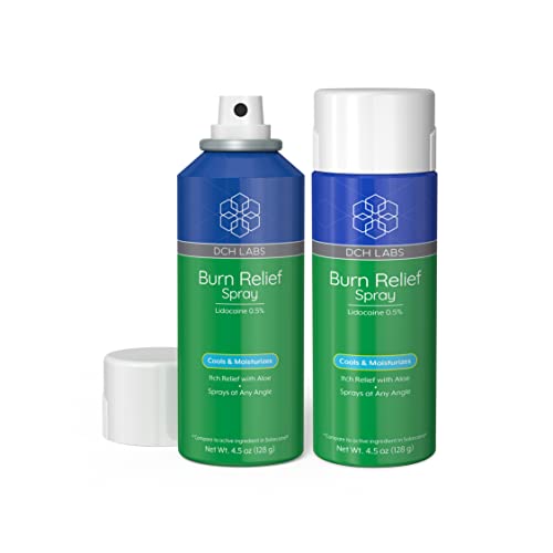 Dch Labs Burn Relief Spray: Cooling And Moisturizing Itch Relief With Aloe For Sunburn Pain - 4.5 Oz (128 G) 2-Pack #TOP5