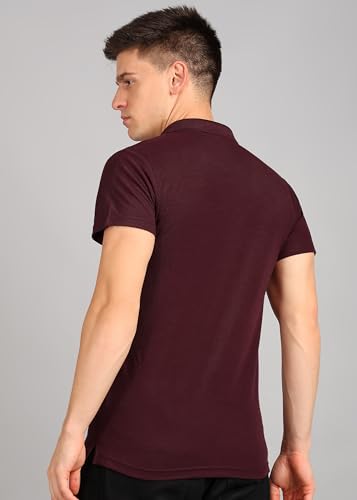 Image of INKKR Men's Solid Polo Neck Half Sleeve Stylish T-Shirt Combo (Size-3XL)