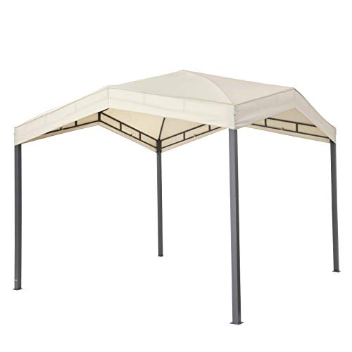 Preisvergleich Produktbild Tepro Pavillon beige MARABO 305x305x275 cm Garten Camping Terrasse 5533