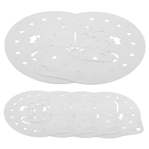 HAKIDZEL 6pcs Mother's Day Cookie Stencil Easy to Use Baking Templates for Cake Decorating Flexible Lightweight for Baking Projects