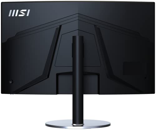 Image of MSI PRO MP272C 27 Inch Full HD Business & Productivity LCD Monitor - Curved Ergonomic, 1920 X 1080, 75 Hz, Eye-Friendly Screen, Built-in Speakers, VESA Mountable, Anti-Flicker, Black