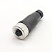 FOWIUNYE 2Pcs M12 8 Pin Female Connector, 12mm Industrial Circular Connector Field Assembly Wireable Sensor IP67 A Code Straight Type Adapter Unshiled 60V 4A AC/DC Connector for PG7