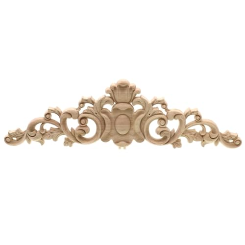 Linteau en bois sculpté européen décalcomanie fleur pour meuble mural
