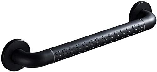 Barre D'appui De Salle De Bains De Main Courante,Barres D'appui De Sécurité De Poignée D'appui D'acier Inoxydable Noir,Douche De Barres D'appui De Glissement Pour Des Personnes Âgées ( Size : 38cm ) Cover