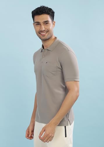 Image of Force NXT Polo Neck T-Shirt for Men Pack of 1 | Regular Fit T-Shirt for Men | Premium Super Combed Rich Cotton Polo Shirt | Men's Ultra Soft Half Sleeve T-Shirt