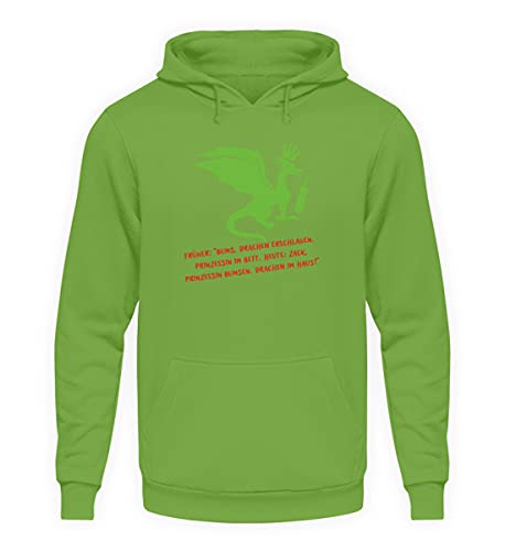 Pull à capuche ample vert lime S résoud le manque de confort des sweats ajustés