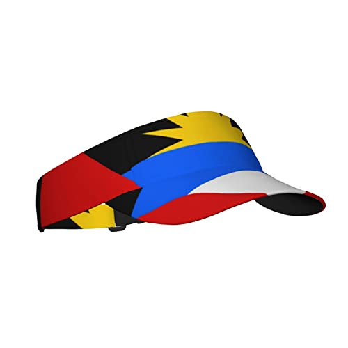 Image of Cute Funny Flag Hat Women Men Adjustable Flag Sport Sun Visor Hat Summer Fashion Sun Cap Beach Flag Hat