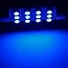 Partsam 42mm Festoon LED Light Bulbs LED Interior Lights Map Dome Lights Bulbs 211-2 578 569 Festoon LED Lamps-4Pcs Blue