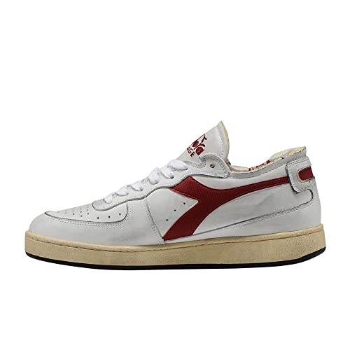 "Diadora Mi Basket Row Cut Red, 44,5 Eu, Bianco/Rosso, 44.5 Eu" - 2
