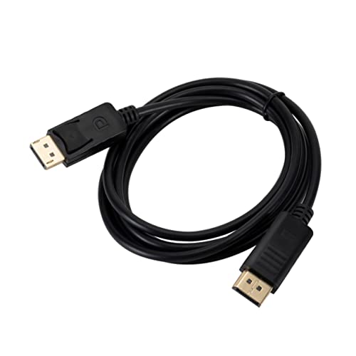 Veemoon 1.8m Displayport to Displayport Cable Male to Male Nickel-Plated for High-Definition Video and Audio Transfer Compatible and Laptop Black