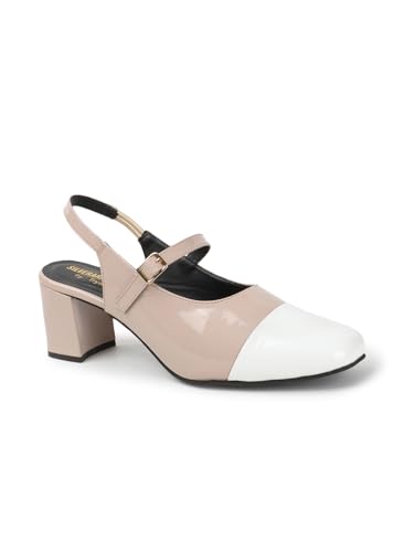 Image of SilverArrow womens Aurelia Block Heel Sandals | Color Tone Design | Fusion Wears | Fashion Sandals