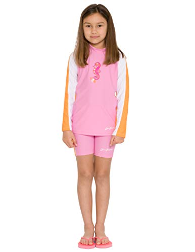 Girls Long Sleeve Rash Guard 12 mos - 12 yrs, UPF 50+ Sun Protection3