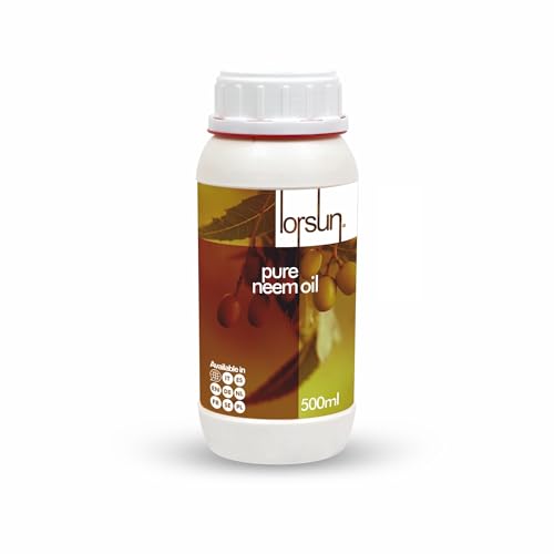Lorsun Aceite de Neem Puro, 100% Prensado en Frío - 500 ml