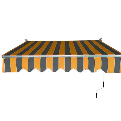Toldo para exteriores con manivela manual estructuralmente fuerte de aluminio antioxidante 2