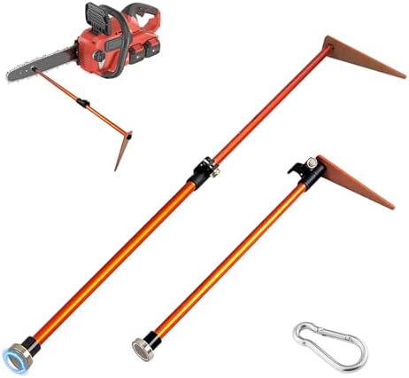 Firewood Measuring Tool for Chainsaw, Extendable & Adjustable Wood Length Ruler with Multiple Graduations, Magnetic Logging Attachment for Longer Logs, Upgraded Quick-Release Buckle