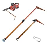 Firewood Measuring Tool for Chainsaw, Extendable & Adjustable Wood Length Ruler with Multiple Graduations, Magnetic Logging Attachment for Longer Logs, Upgraded Quick-Release Buckle