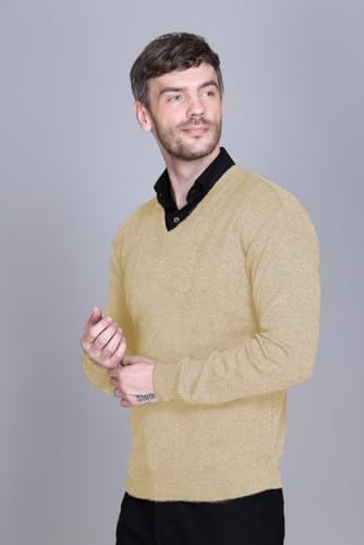 Image of V Neck Wool Sweater Pullover for Men Winter Fullsleeve | Warm Fabric